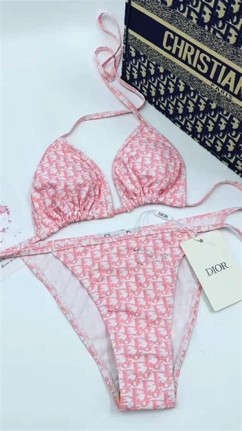 pink Dior bikini